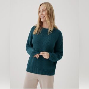 Women's Celestial Honeycomb Knit Crew Sweater S